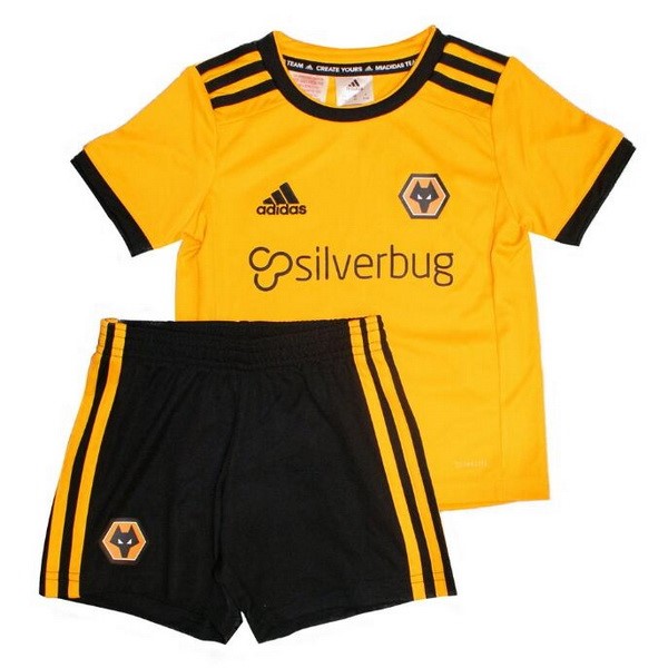 Camiseta Wolves 1ª Niños 2018/19 Amarillo